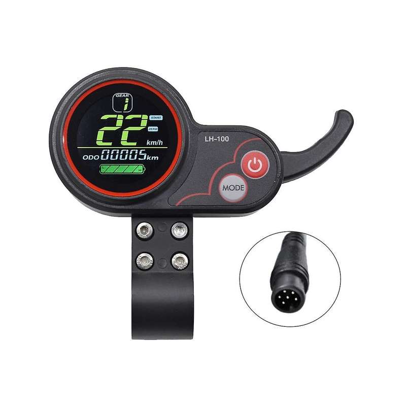 LH100 LCD Display Dashboard Throttle Meter 24V-60V for Electric Scooter Ebike LCD Display Speedomete