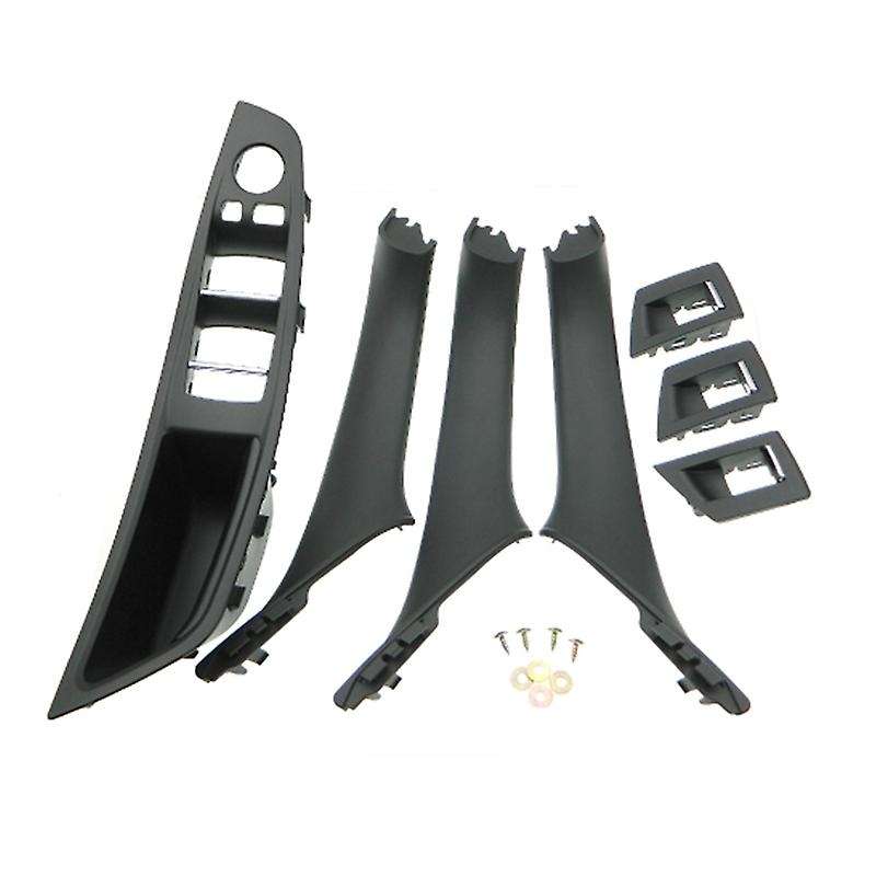 LHD Car Interior Door Handle Inner Door Panel Pull Trim Cover for - 5 Serie F10 F11 520 525 Black