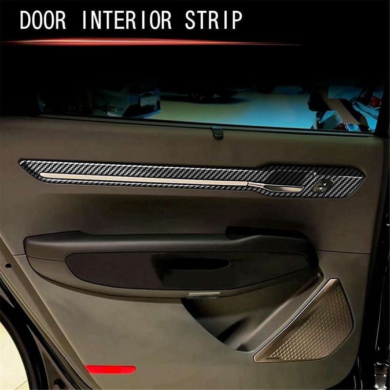 LHD Car Door Interior Strips for EV9 2023 2024 Interior Handle Trim Strips Sticker Interior Accessor