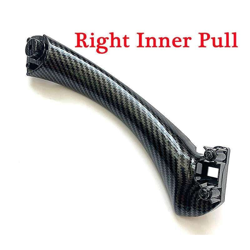 LHD Car Interior Transfer Printing Carbon Fiber Pull Handle Cover Trim for 3 Series E90 E91 316 318