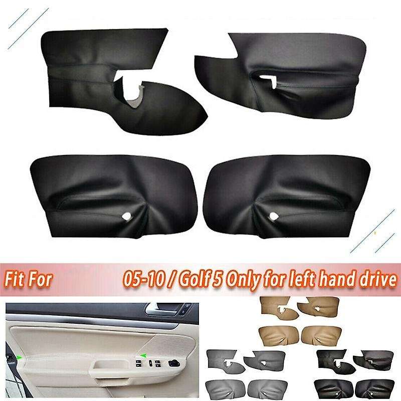Lhd Door Panel Cover for - Golf 5 Mk5 2006-2011 Car Door Armrest Panel Cover Sticker Gray