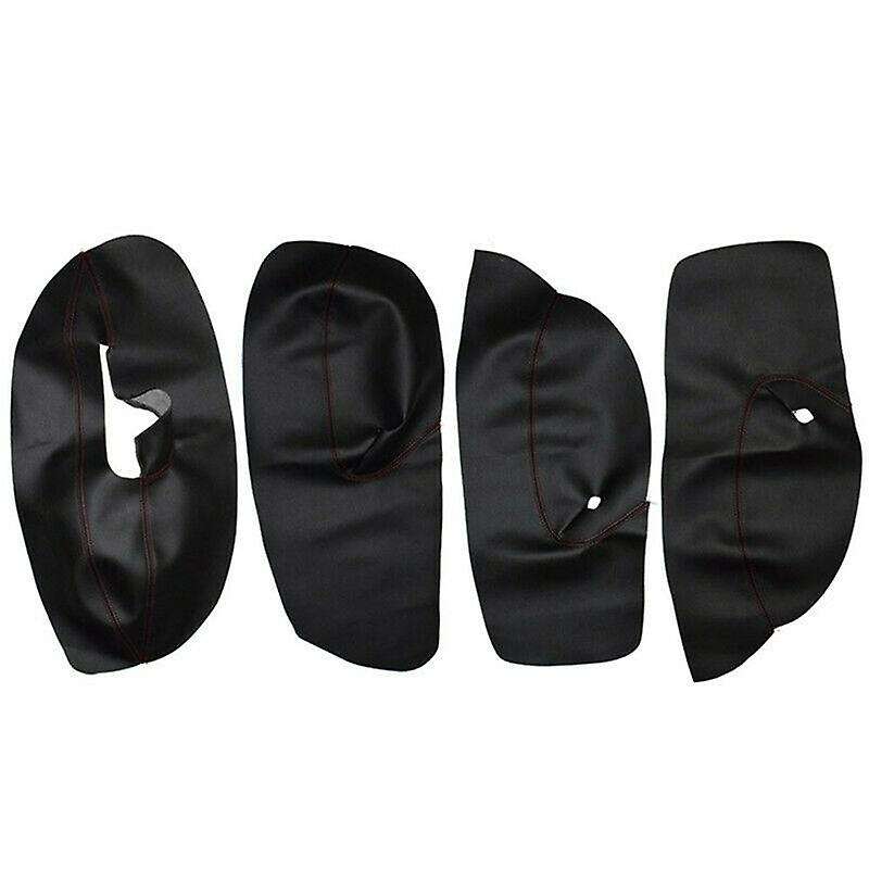 LHD Door Panel Cover for - Golf 4 MK4 1998 - 2005 Car Door Armrest Panel Cover Sticker Black with R