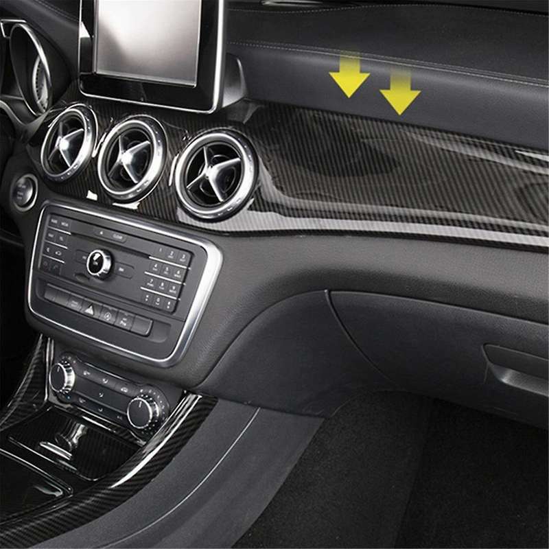 LHD Dashboard Central AC Outlet Panel Trim Strip Cover for W176 CLA C117 GLA X156 2013-2018, A