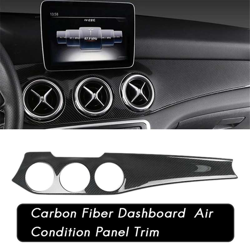 LHD Dashboard Central AC Outlet Panel Trim Strip Cover for W176 CLA C117 GLA X156 2013-2018, B