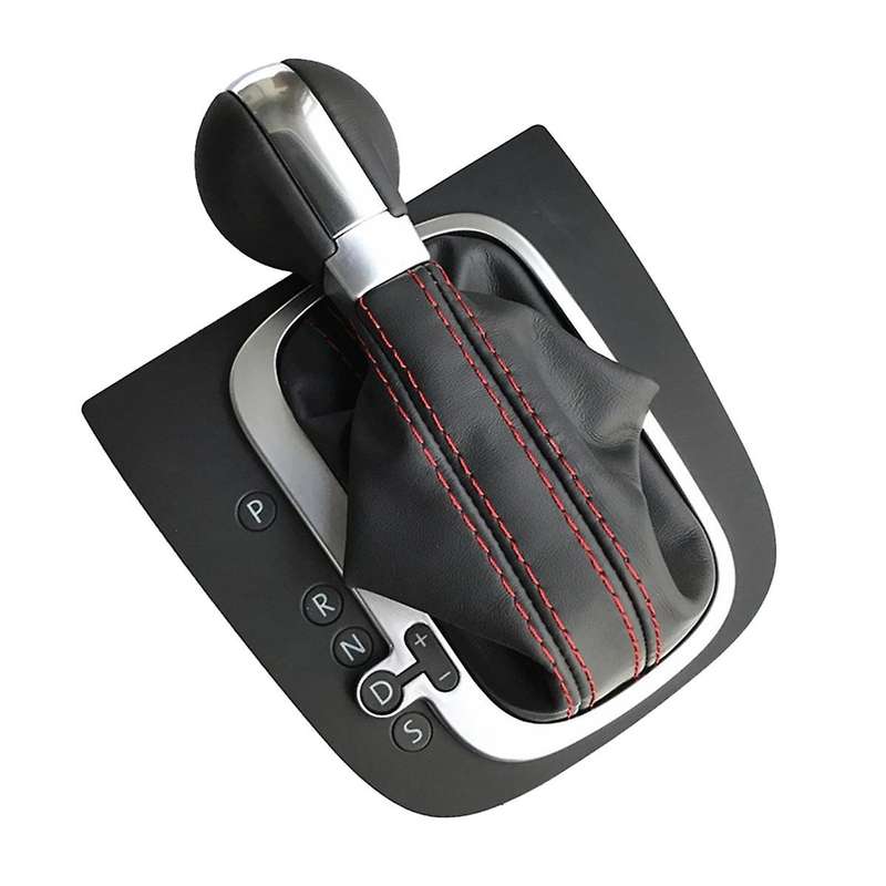 LHD Gear Shift Knob with Dust Leather Cover Gearbox Shift Lever for Golf 6 MK6 GLI 16D713203A