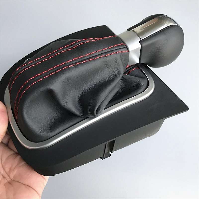 LHD Gear Shift Knob with Dust Leather Cover Gearbox Shift Lever for Golf 6 MK6 GLI 16D713203A
