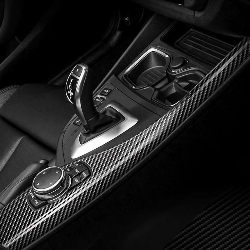 LHD Real Carbon Fiber Sticker Car Multimedia Knob Panel Cover Interior Trim for 1 2 Series F20 F22