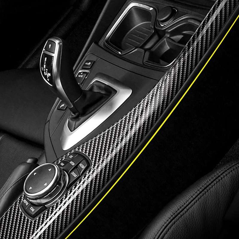 LHD Real Carbon Fiber Sticker Car Multimedia Knob Panel Cover Interior Trim for 1 2 Series F20 F22