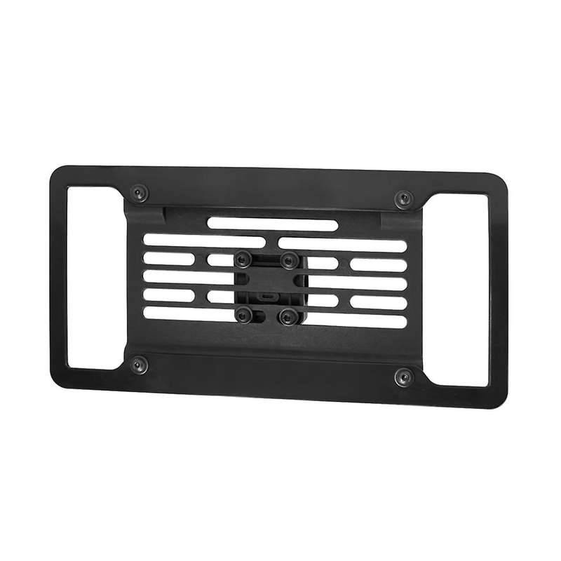 License Plate Bracket for R1T R1S 2022-2024, Front Tow Hooks License Plate Mount License Plate Frame