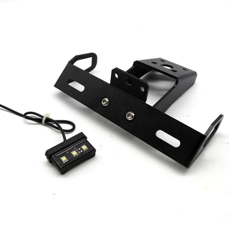 License Plate Frame Holder with Light for NINJA -6R 636 2009-18 -10R 2008-10 Bracket Support
