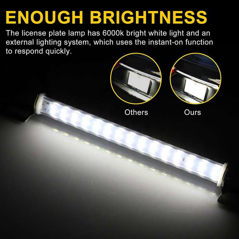 License Plate Light Universal License Plate Mount High Power LED Back Up Light for Car SUV Truck RV