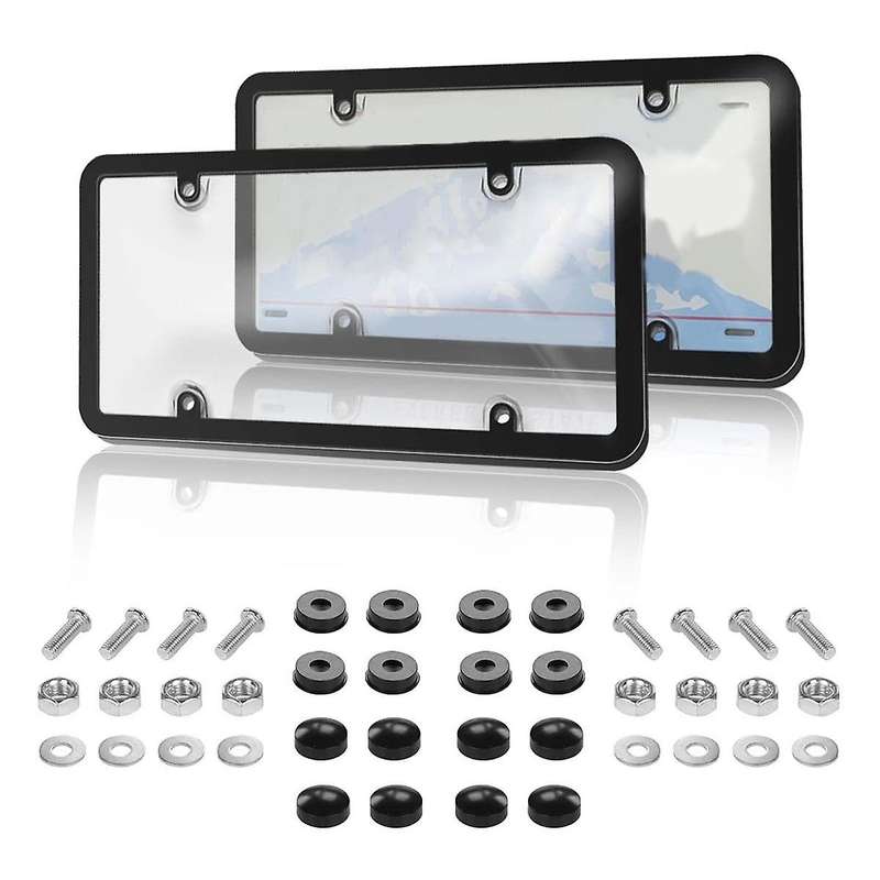 License Plates Covers/shields Tinted Bubble License Plate Cover Unbreakable Smoked Novelty License P
