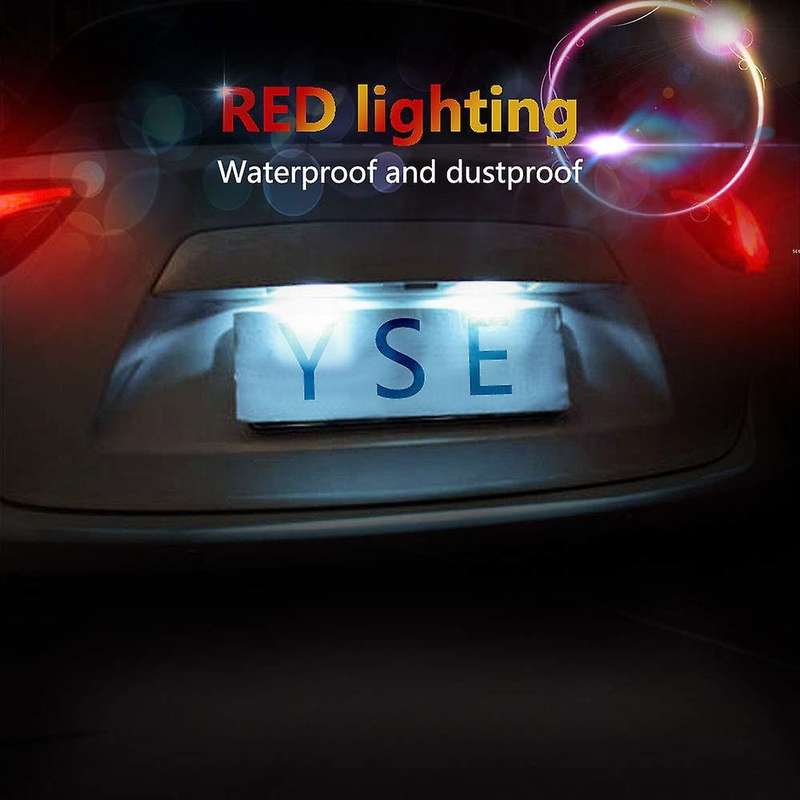 License Plate Light, 3 LED 12V 24V LED Exterior License Plate Light Waterproof Super Bright for Car