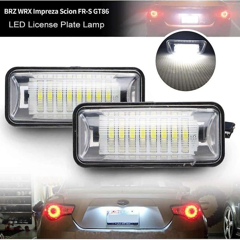 License Plate Light,LED License Plate Lamp Assembly for BRZ Legacy Crosstrek 86 White