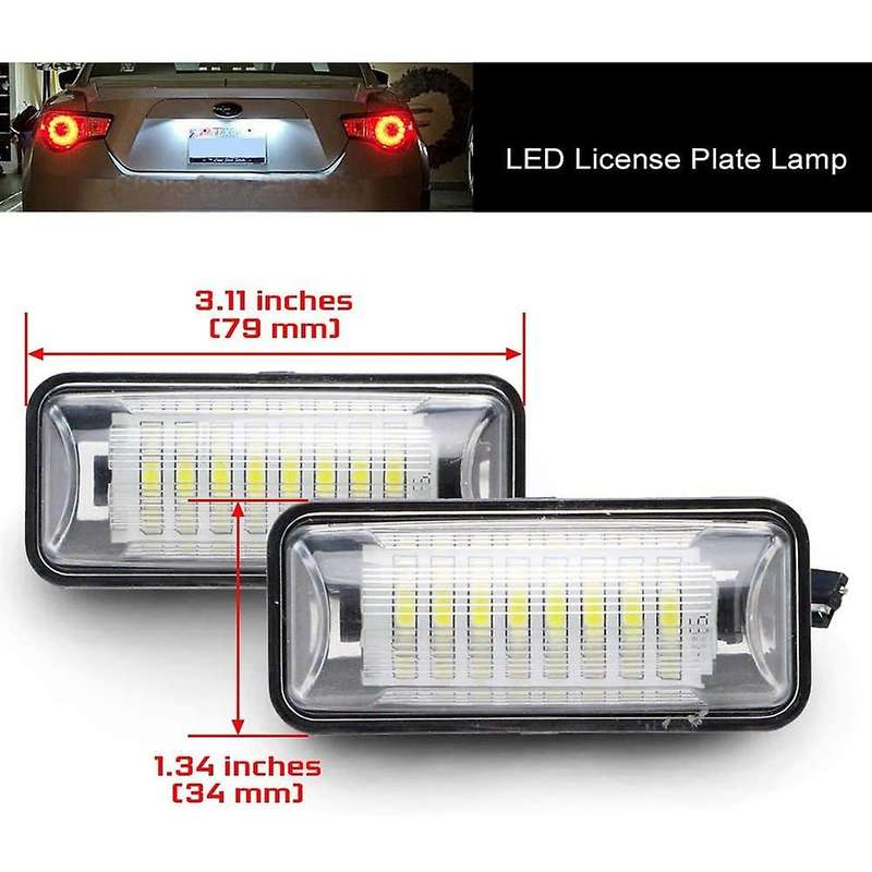License Plate Light,LED License Plate Lamp Assembly for BRZ Legacy Crosstrek 86 White