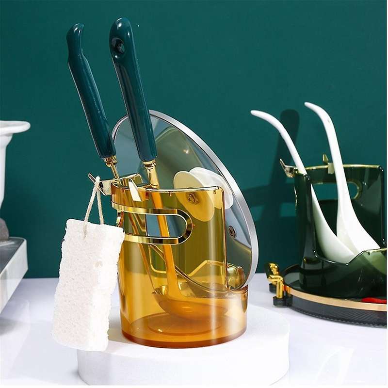 Lid Rack Spoon Rest Holder Pot Organizer Spoon Holder Stovetop Spatula Holder Buffet Tongs Rest Chop