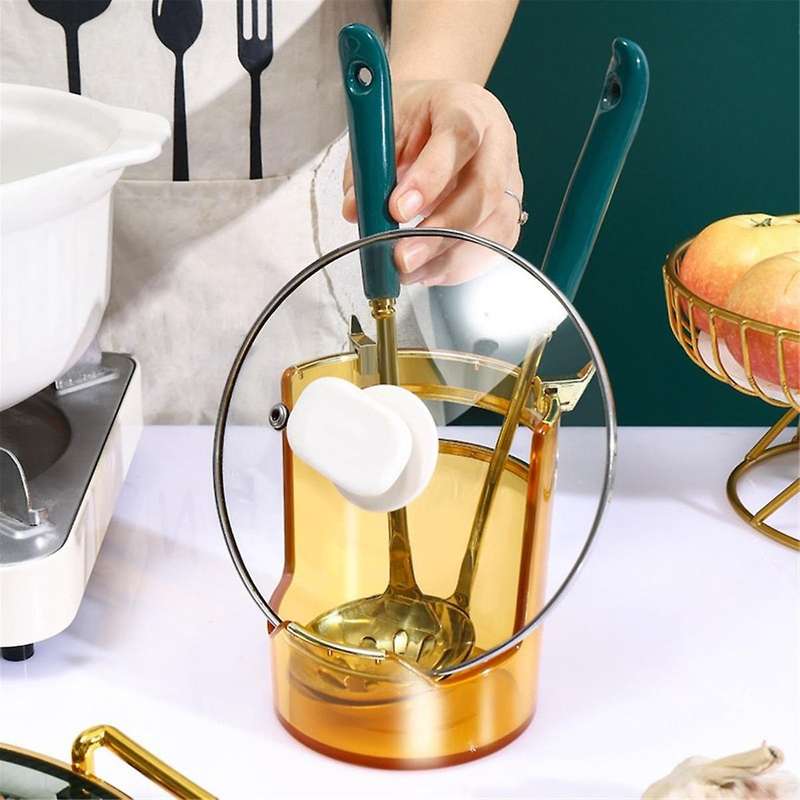 Lid Rack Spoon Rest Holder Pot Organizer Spoon Holder Stovetop Spatula Holder Buffet Tongs Rest Chop