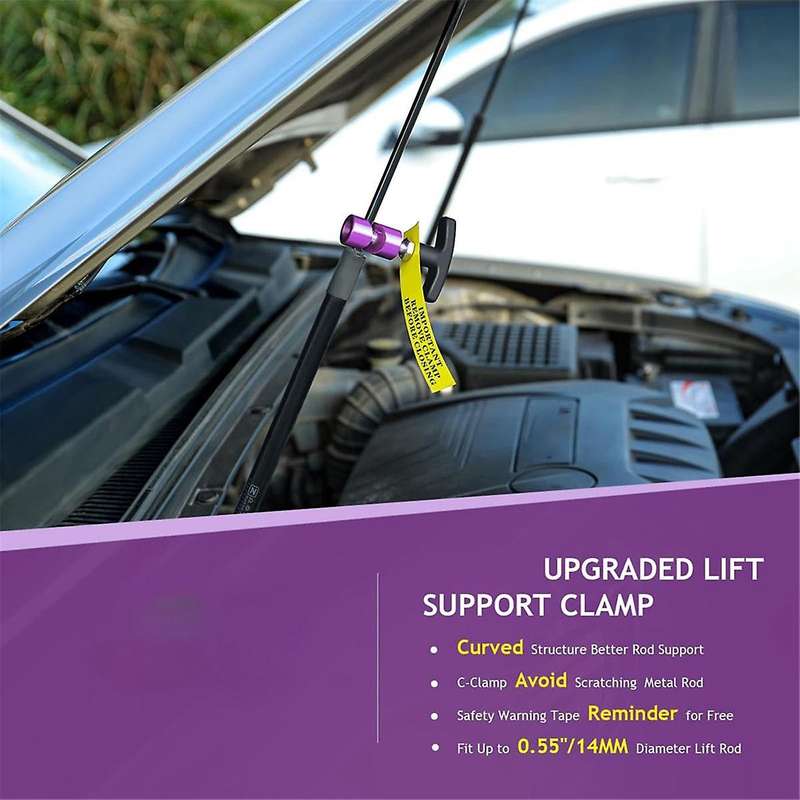 Lift Support Clamp with Brass Core Protection,spark Plug Caliper and Car Hood Prop Rod Tool Strut Cl