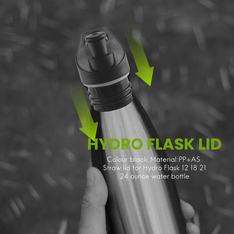 Lids Bundle for Standard Mouth Water Bottle Includes Straw Lid Bite Valve and Twist Lid. Perfectly