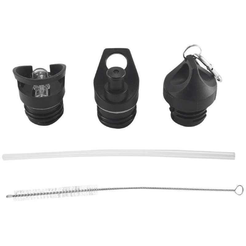 Lids Bundle for Standard Mouth Water Bottle Includes Straw Lid Bite Valve and Twist Lid. Perfectly