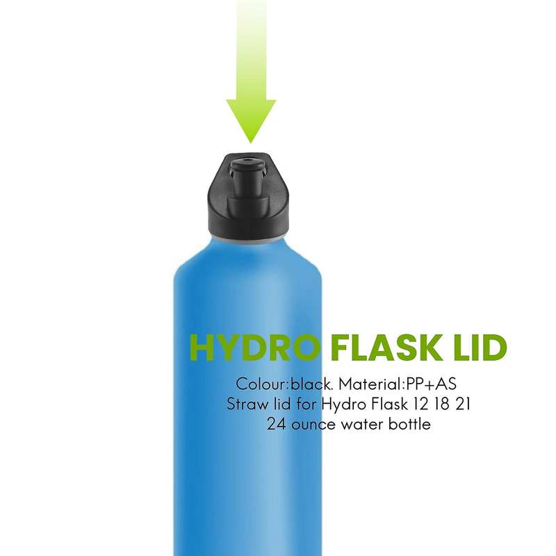 Lids Bundle for Standard Mouth Water Bottle Includes Straw Lid Bite Valve and Twist Lid. Perfectly