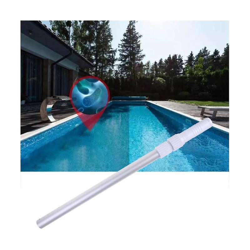 Lifesaving Rod Swimming Pool Fishing Leaf Net Reinforced Telescopic Rod Aluminum Alloy Cleaning Alum