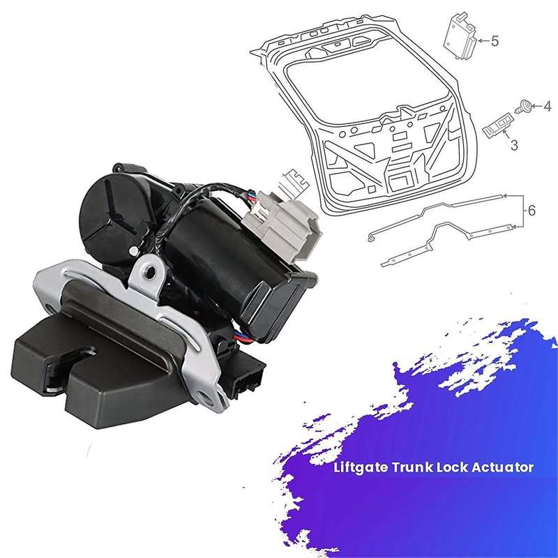 Liftgate Lock Motor Rear Trunk Lock Actuator FA1Z-7443150-B for Edge Escape Explorer 15-20 DS7Z74431