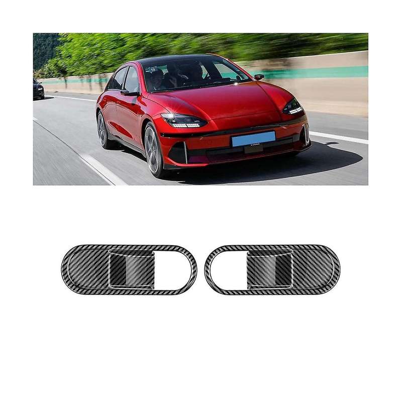 Lifting Window Panel Cover Back Left Right Window Switch Button Sticker Trim for Ioniq 6 2022 2023+