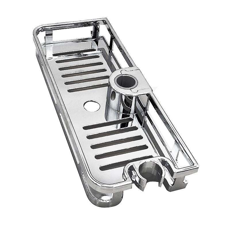 Lifting Shower Shelf Rectangle Detachable Storage Tray Rack Plastic Holder Kitchen Bathroom Accessor