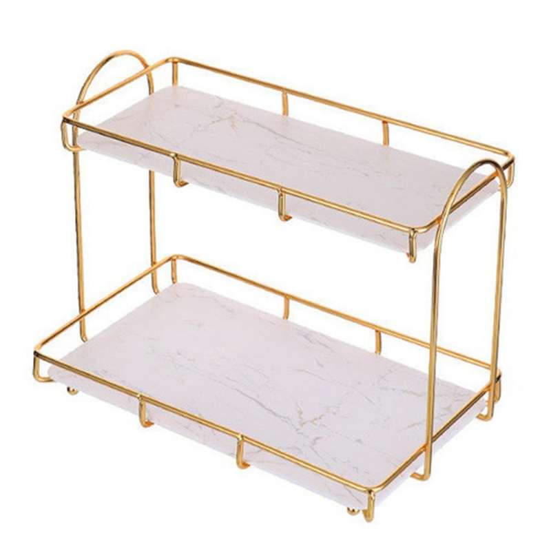 Light Luxury Countertop Makeup Organizer Skin Care Products Perfume Organizer for Cosmetics Bathroo