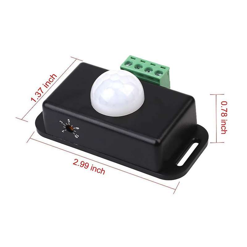 Light Strip Motion Sensor Switch, DC12V - 24V, Infrared Motion Sensor, Motion Detector Switch for Ki