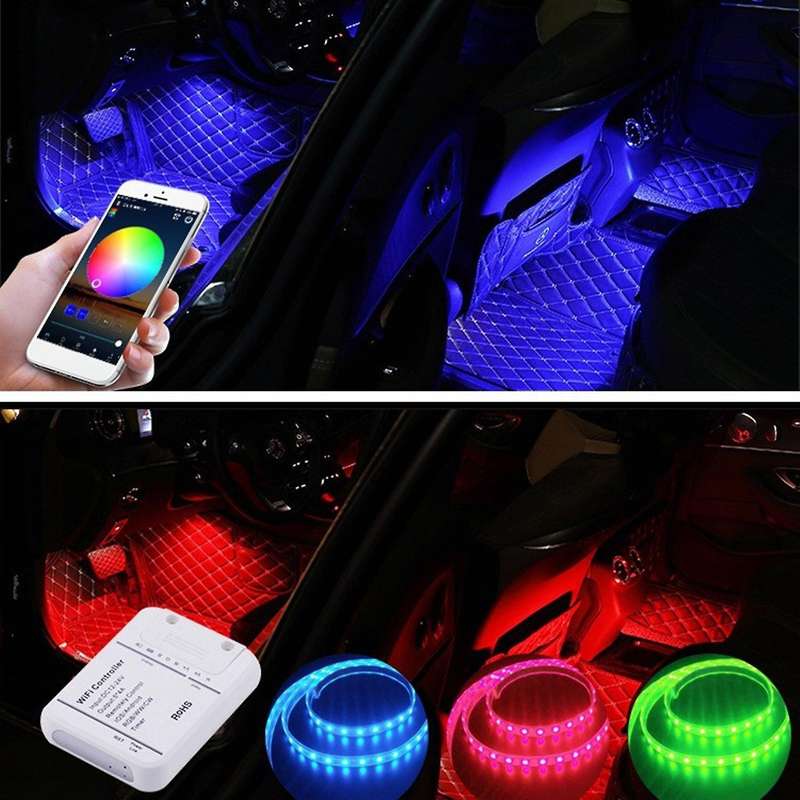 Light Strip Controller Wifi Smart LED Light Controller RGB Phone Dimming Suitable for , Home