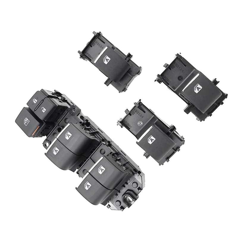 Lighted Led Power Window Lifter Switch Button for 2018-2023 Left Backlight Master Switch