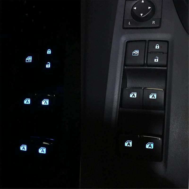 Lighted Led Power Window Lifter Switch Button for 2018-2023 Left Backlight Master Switch