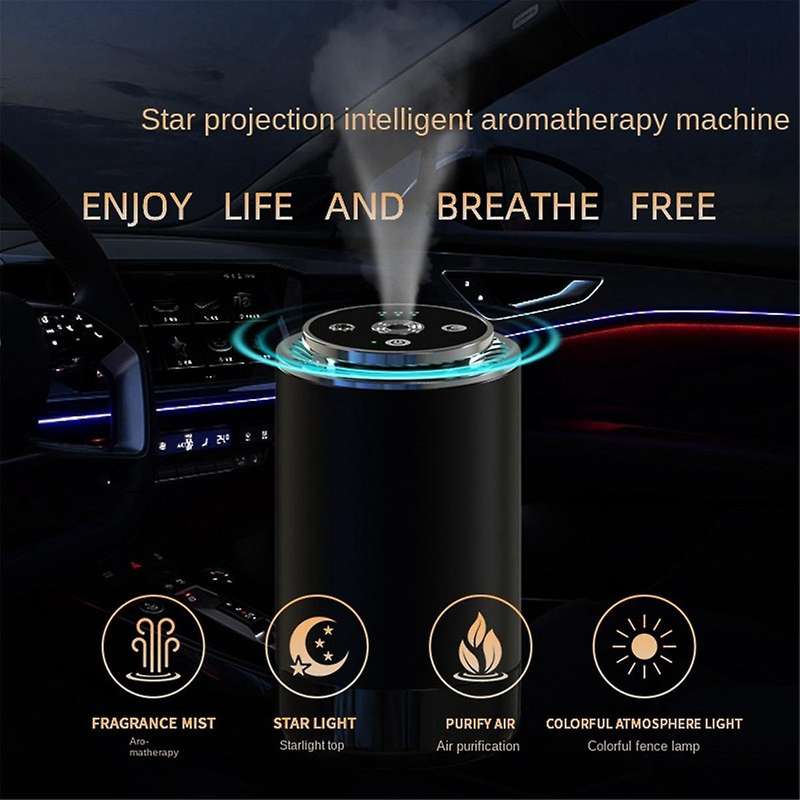 Lighting Atmosphere Car Smart Aromatherapy Machine Mini Diffuser Aromatherapy Machine Automatic Tim