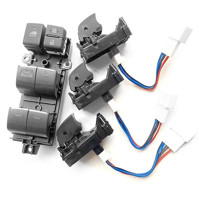 Lighted Led Power Window Lifter Switch Button for 4 2018-2023 Left Driving Backlight