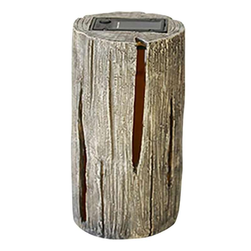 Lights Outdoor Garden, Flickering Flame Solar Stump Light , Patio Lights Outdoor Waterproof , LED Tr