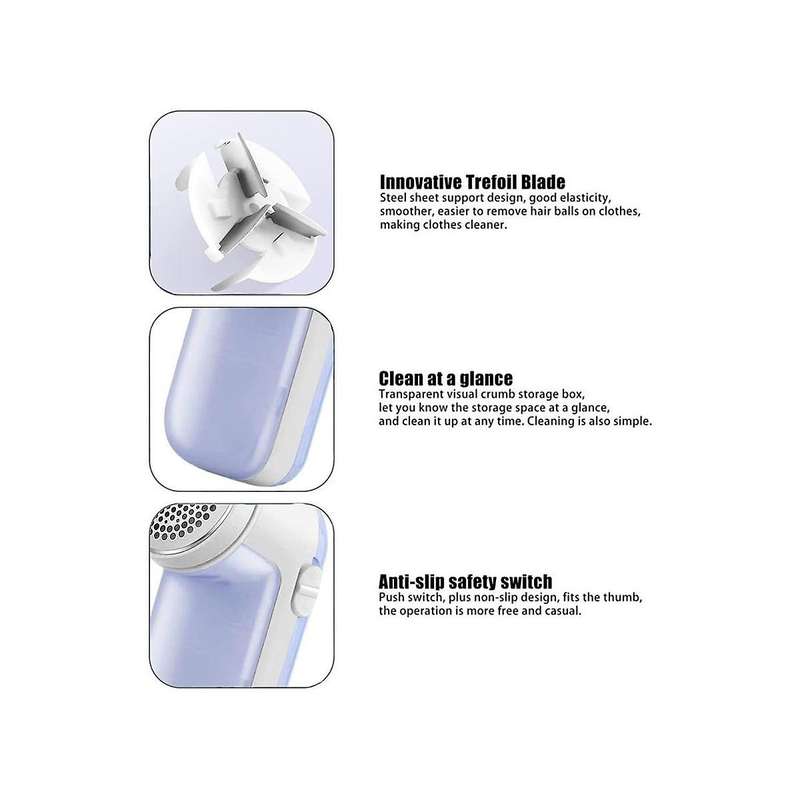 Lint Remover, Rechargeable Fabric Shaver Electric Sweater Defuzzer Lints Fuzzs Pilling Pills Trimme