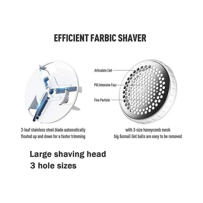 Lint Remover, Rechargeable Fabric Shaver Electric Sweater Defuzzer Lints Fuzzs Pilling Pills Trimme