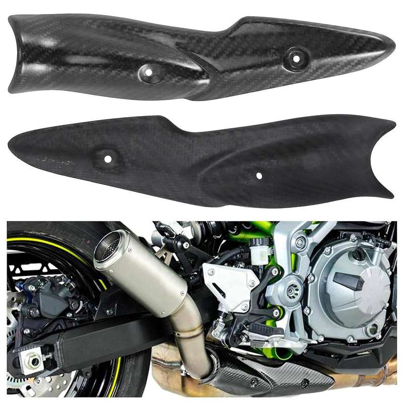 Link Pipe Carbon Fiber Heat Shield Cover Guard Anti-Scalding Shell