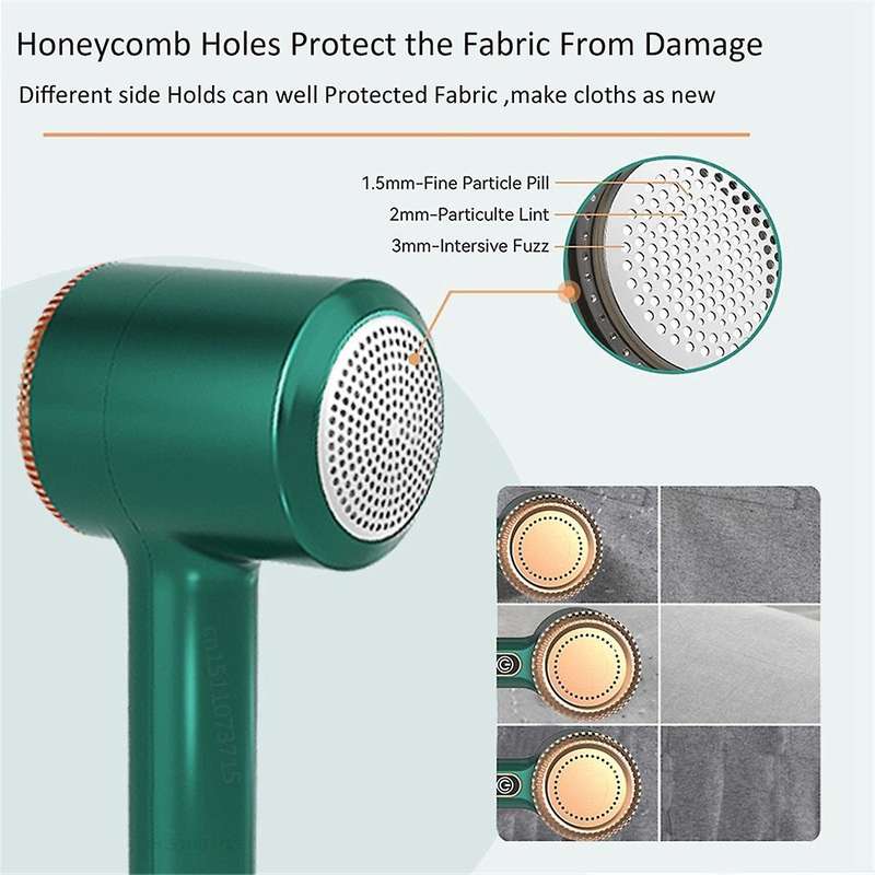 Lint Remover for Clothing Rechargeable Hair Ball Trimmer Fuzz Pellets Clothes Sweater Fabric Shaver