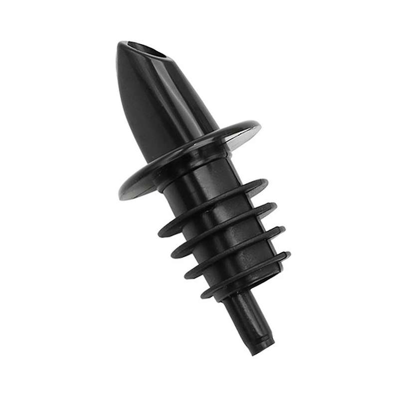 Liquor Bottle Pourers Flow Pourers Plastic Spouts Black Bottle Pourers for Bars Clubs Pubs Restauran