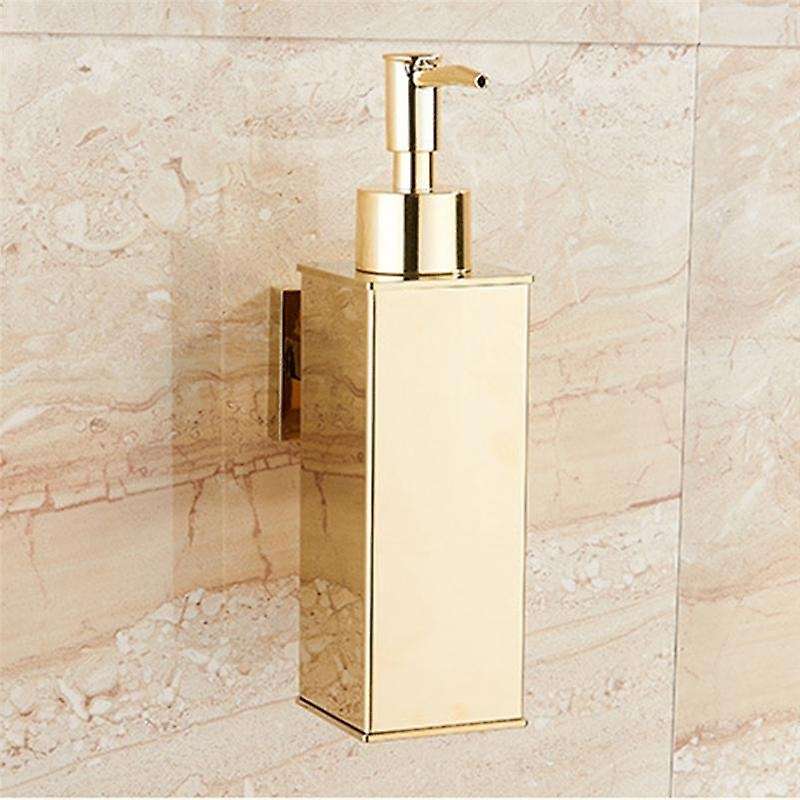 Liquid Soap Dispenser Bathroom Gold Shower Detergent Shampoo Bottle for Kitchen Hotel Home