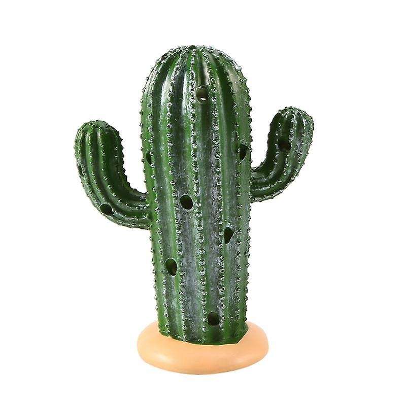 -lit Cactus with Lights, Vintage Cactus for Christmas Home Decor,green