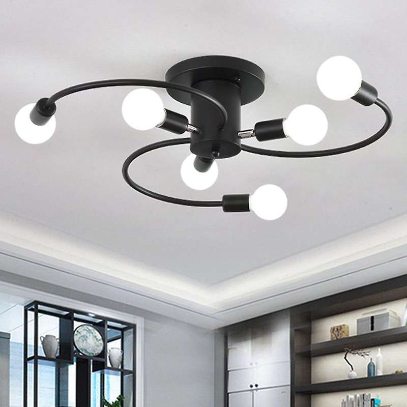 Living Room Bedroom Chandelier Nordic E27 Simple Modern Chandelier Ceiling Light,Gold
