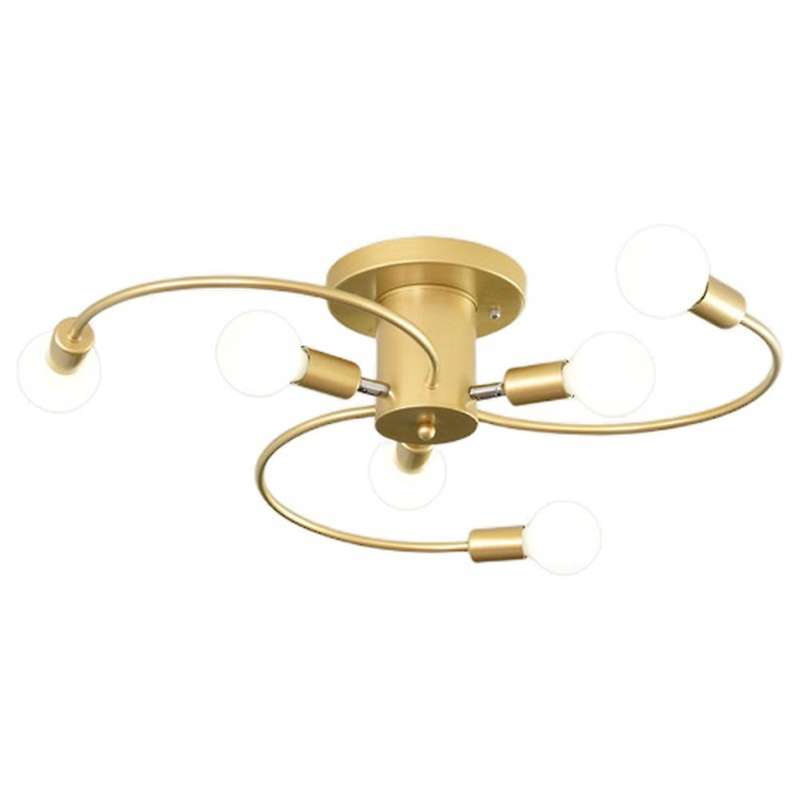 Living Room Bedroom Chandelier Nordic E27 Simple Modern Chandelier Ceiling Light,Gold
