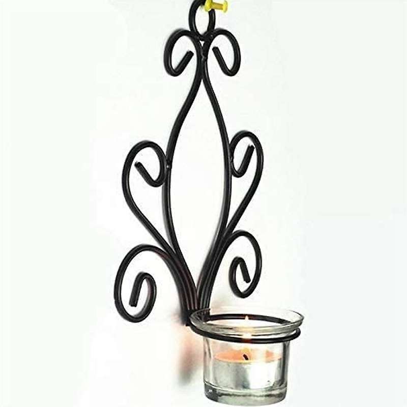 Living Room Candlestick Wall Wrought Iron Candlestick European Style Candlestick Cafe Candlestick Ho