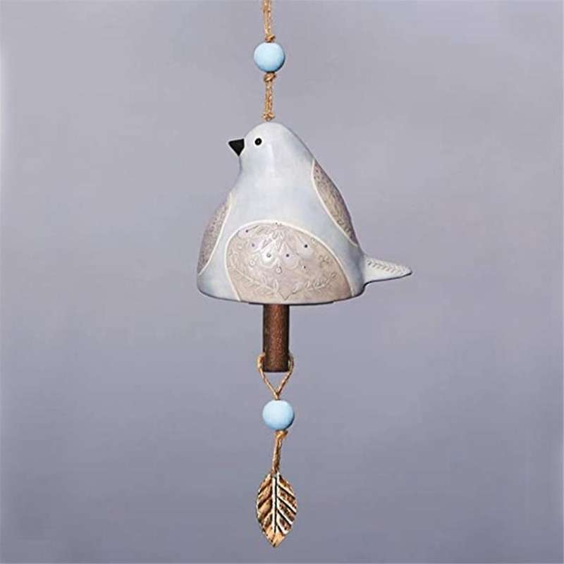 Lively Bird Chime Series, Resin Wind Chimes, Garden Wind Chimes, Home Decoration Pendants,C
