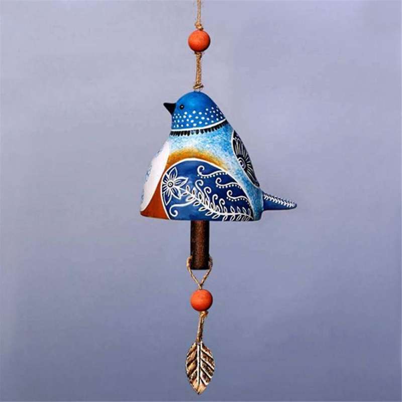 Lively Bird Chime Series, Resin Wind Chimes, Garden Wind Chimes, Home Decoration Pendants,C