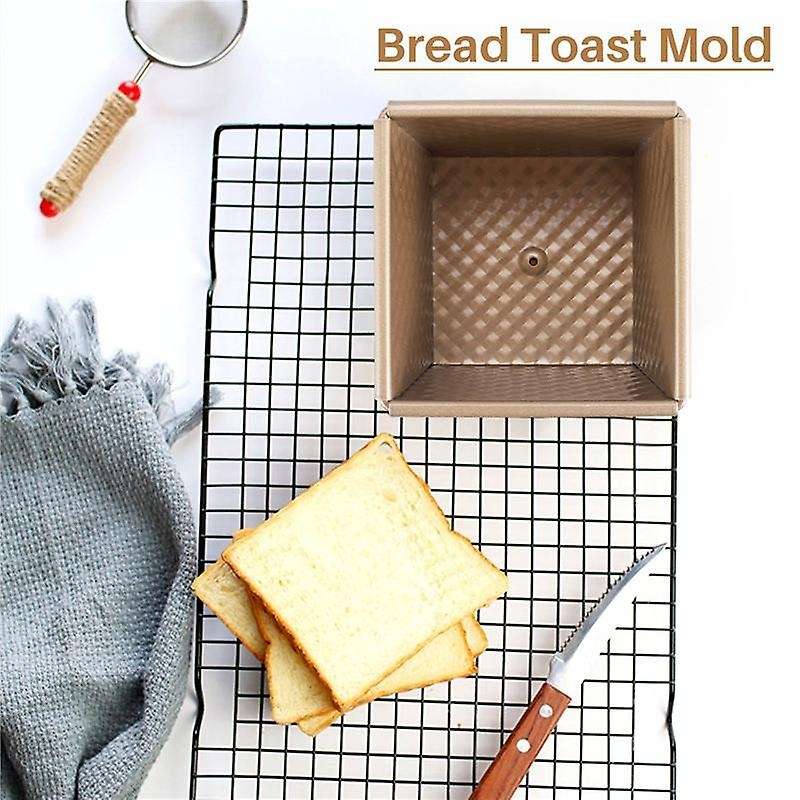 Loaf Tin for Baking,carbon Steel Non-stick , Bread Toast Mold with Cover,for Toast/sandwich/cake Mo